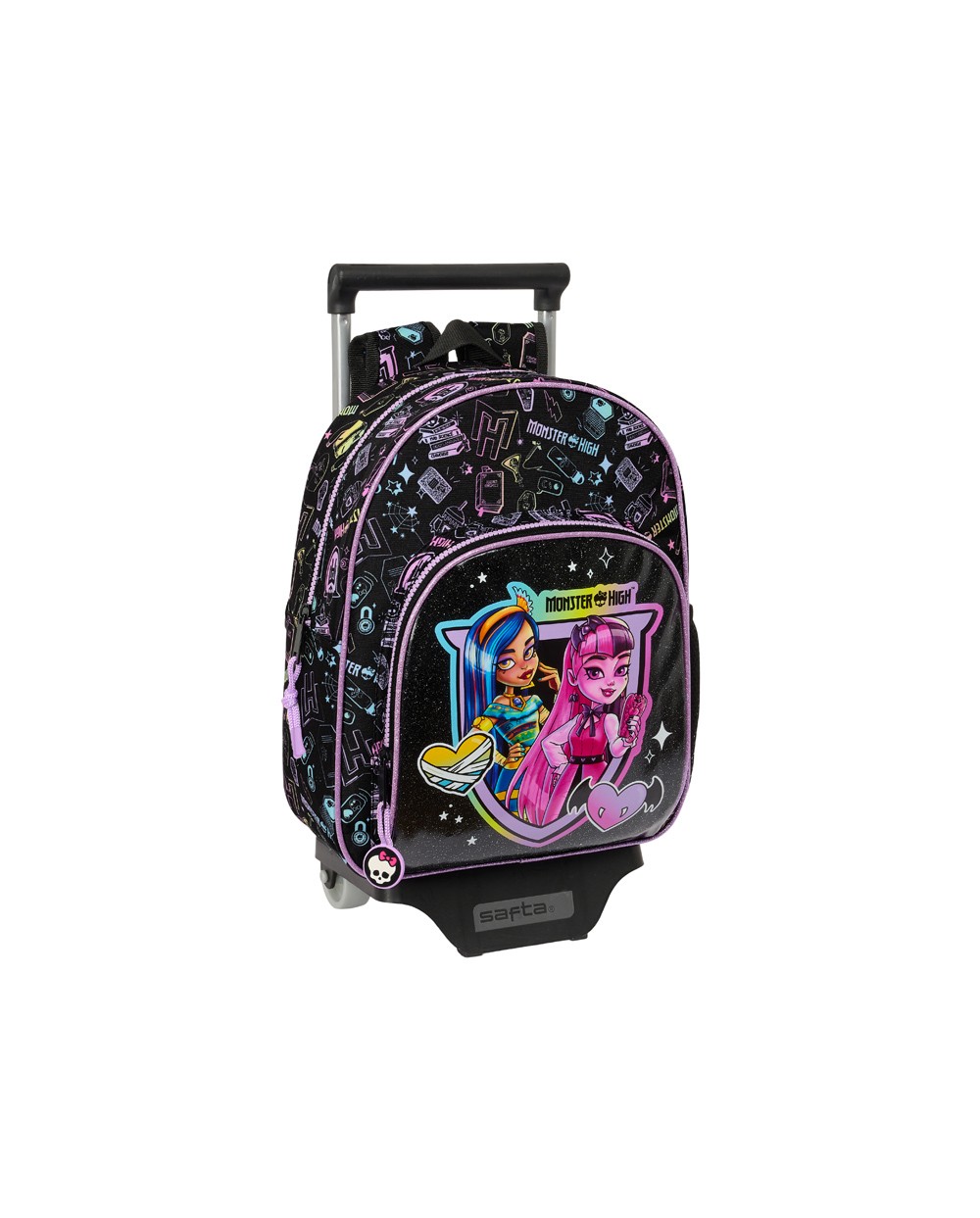 Mochila safta 609 con carro 705 monster high fantastic 100x280x340 mm