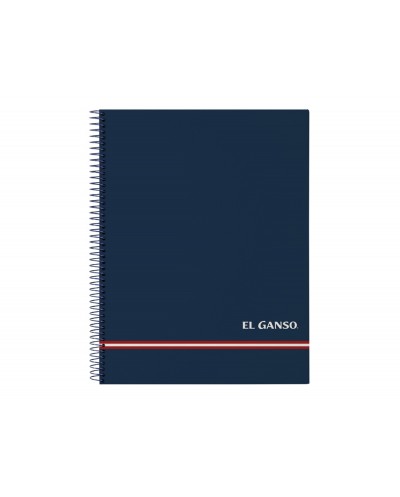 Cuaderno espiral safta microperforado din a4 tapa forrada 120 hojas cuadro 5 mm 60 gr el ganso classic