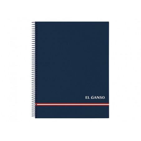 Cuaderno espiral safta microperforado din a4 tapa forrada 120 hojas cuadro 5 mm 60 gr el ganso classic