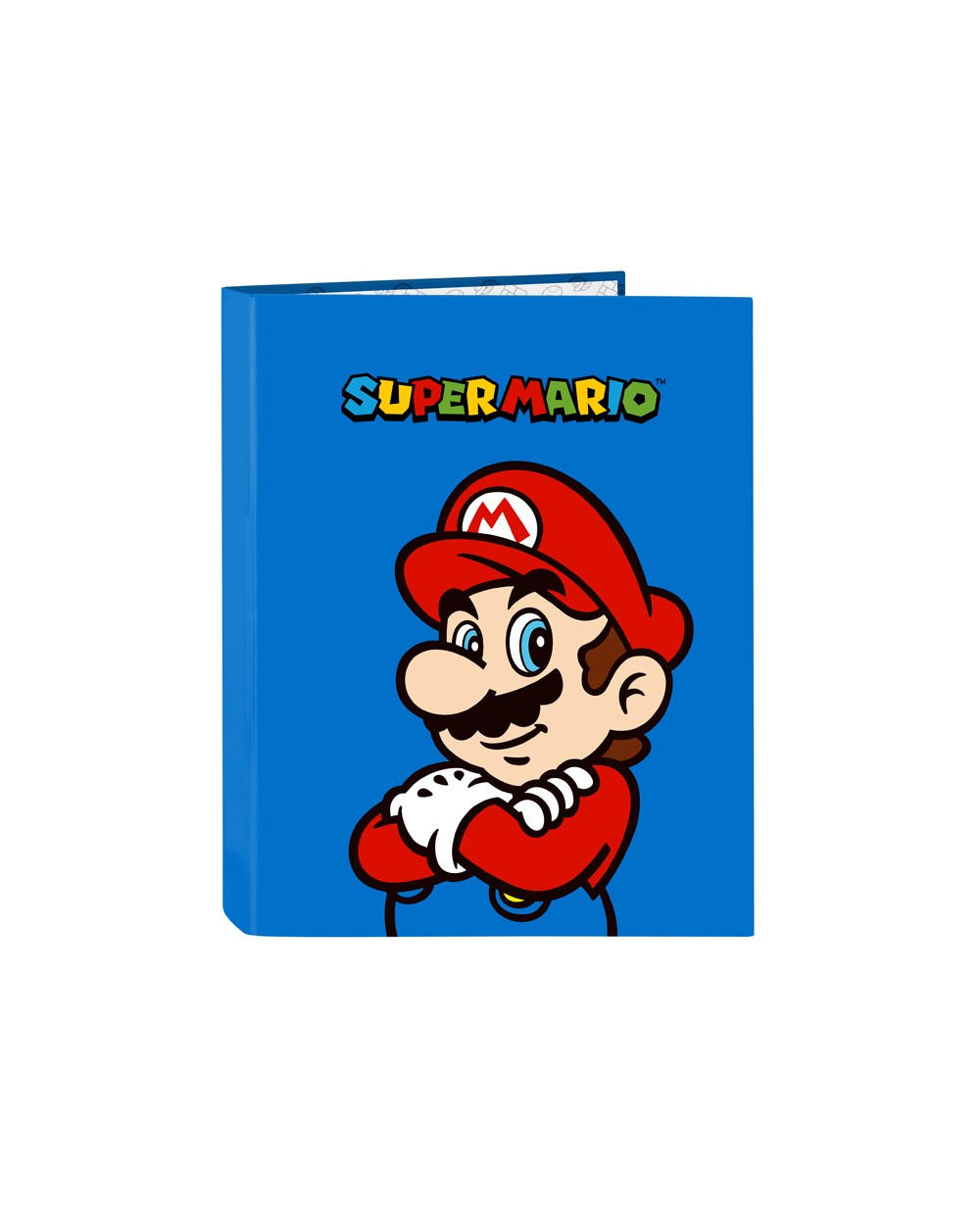 Carpeta safta carton folio 4 anillas mixtas super mario play 40x265x330 mm