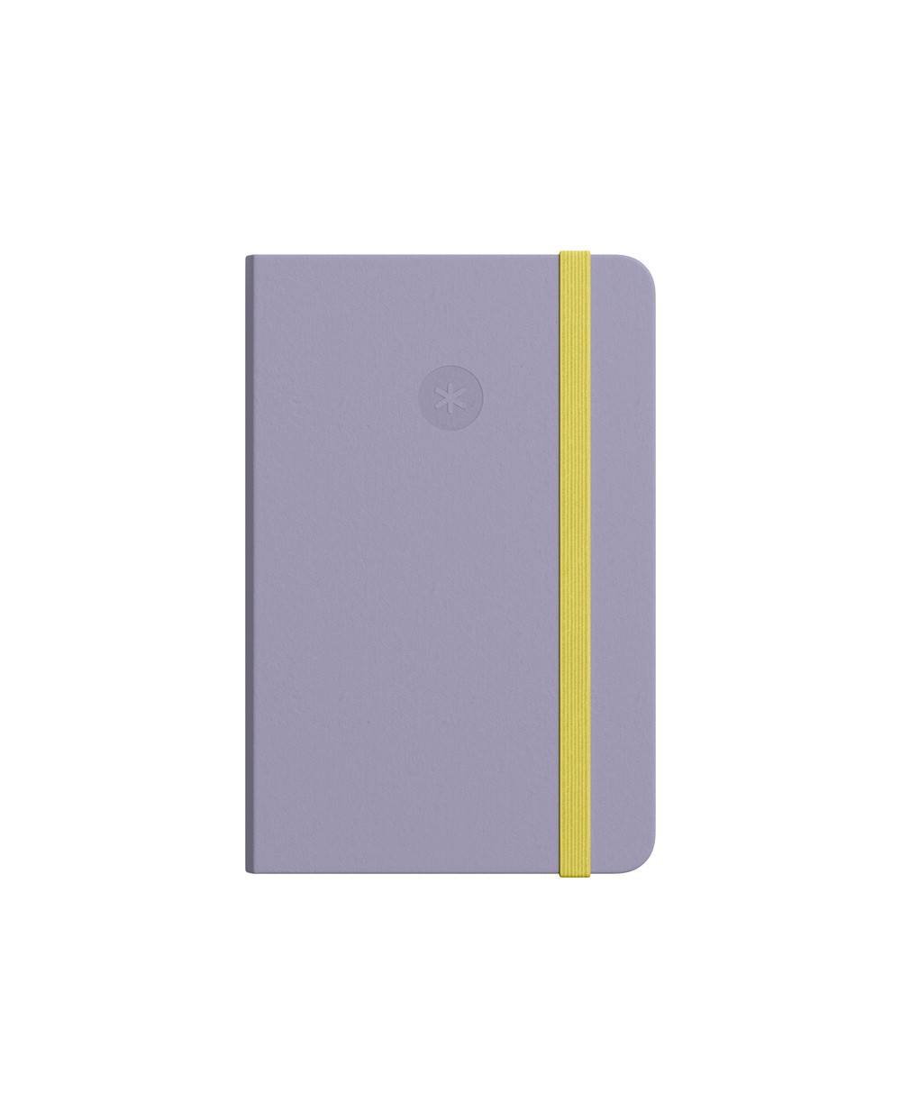 Cuaderno con gomilla antartik notes tapa dura a4 hojas rayas morado y amarillo 100 hojas 80 gr fsc