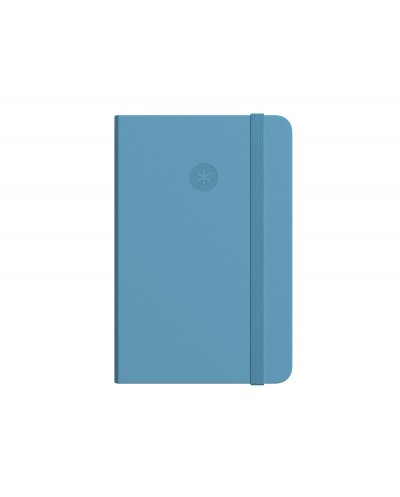 Cuaderno con gomilla antartik notes tapa dura a4 hojas rayas azul claro 100 hojas 80 gr fsc