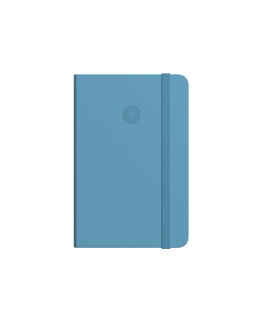 Cuaderno con gomilla antartik notes tapa dura a4 hojas rayas azul claro 100 hojas 80 gr fsc