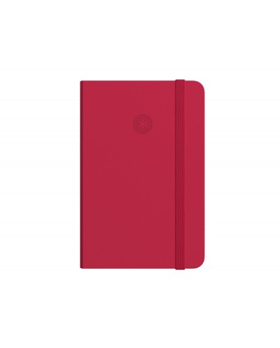 Cuaderno con gomilla antartik notes tapa dura a4 hojas cuadricula rojo 100 hojas 80 gr fsc