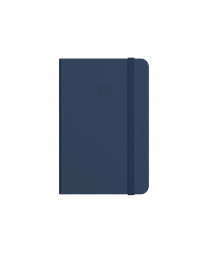 Cuaderno con gomilla antartik notes tapa dura a4 hojas cuadricula azul marino 100 hojas 80 gr fsc