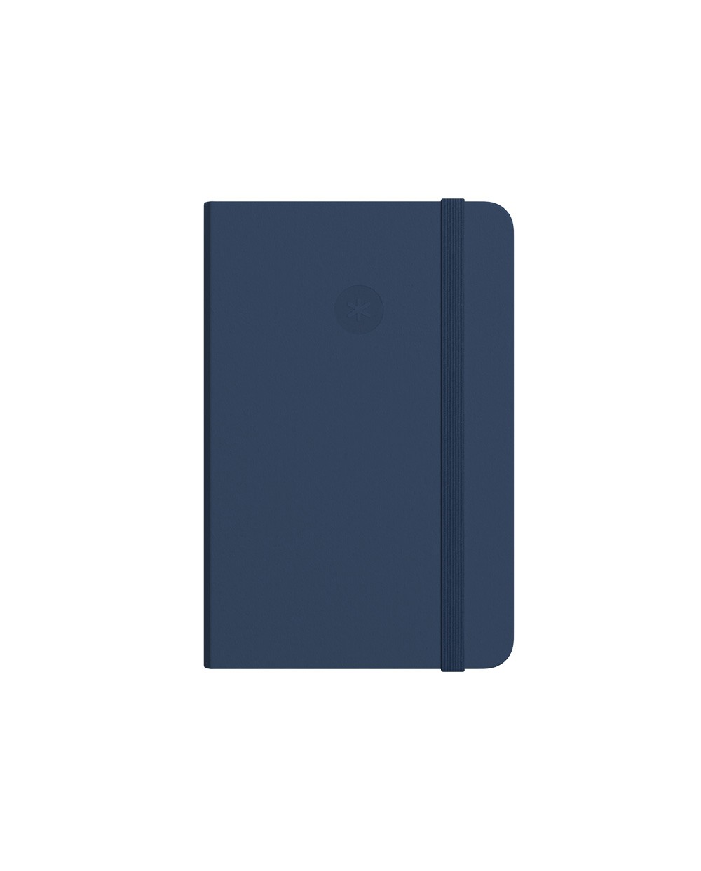 Cuaderno con gomilla antartik notes tapa dura a4 hojas cuadricula azul marino 100 hojas 80 gr fsc