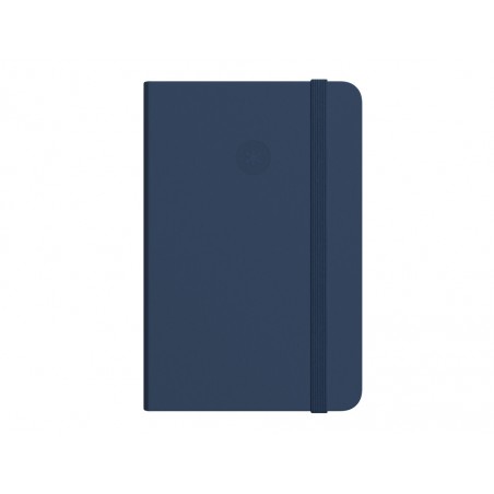 Cuaderno con gomilla antartik notes tapa dura a4 hojas cuadricula azul marino 100 hojas 80 gr fsc