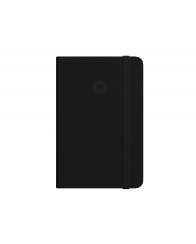 Cuaderno con gomilla antartik notes tapa dura a4 hojas rayas negro 100 hojas 80 gr fsc