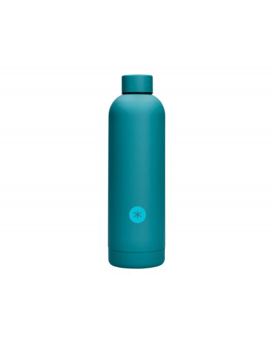 Botella portaliquidos antartik isotermica acero inoxidable libre de bpa color turquesa 750 ml