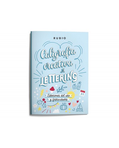 Cuaderno rubio lettering caligrafia creativa estaciones del ano y festividades