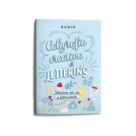 Cuaderno rubio lettering caligrafia creativa estaciones del ano y festividades