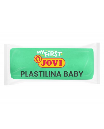 Plastilina jovi my first baby super blanda 38 g color verde caja de 18 unidades