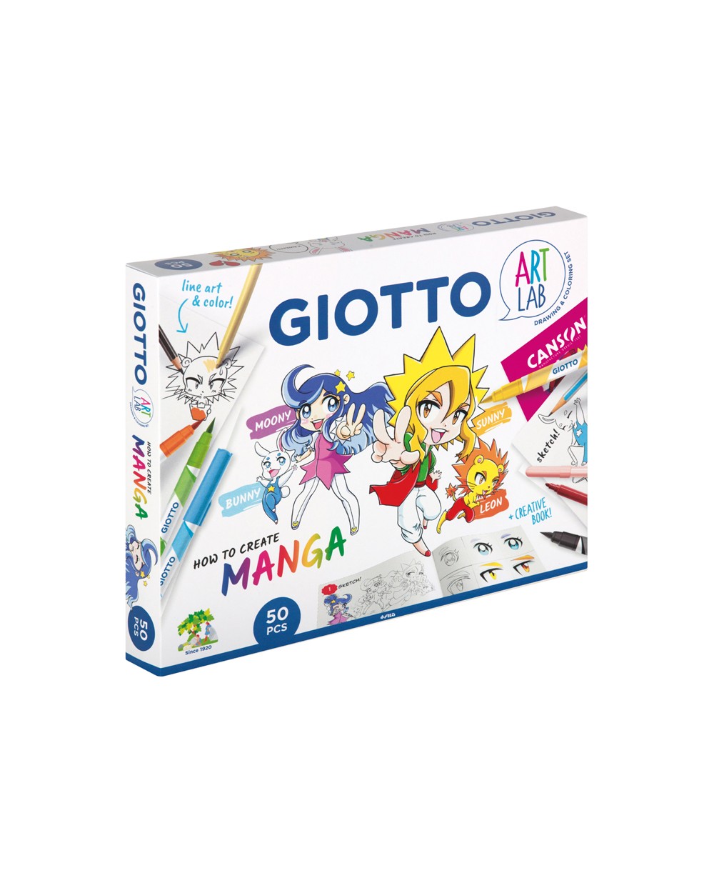 Set creativo giotto art lab manga