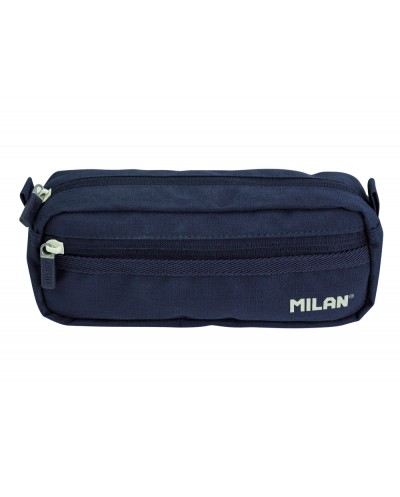 Bolso escolar portatodo milan serie 1918 2 cremalleras color azul marino 210x85x61 mm