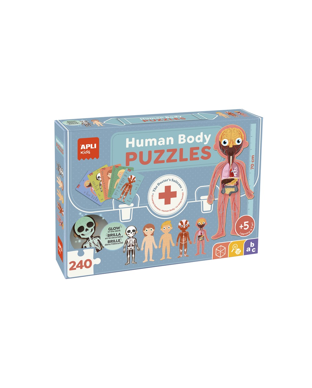 Puzle apli kids cuerpo humano 240 piezas