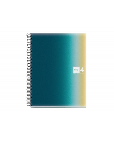 Cuaderno espiral miquelrius din a4 120 hojas 70 gr cuadro 5 mm tapa polipropileno aurora iceland