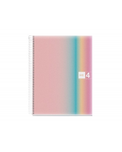 Cuaderno espiral miquelrius din a4 120 hojas 70 gr cuadro 5 mm tapa polipropileno aurora west bay