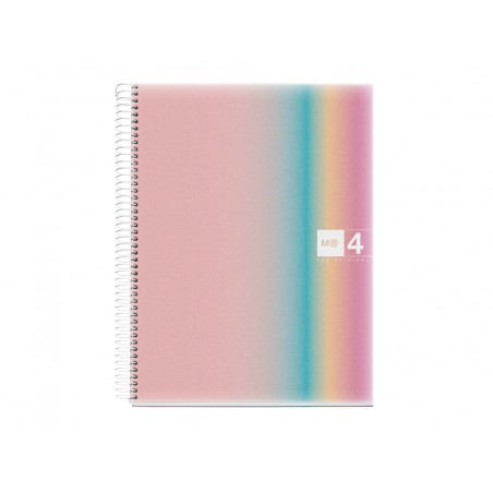 Cuaderno espiral miquelrius din a4 120 hojas 70 gr cuadro 5 mm tapa polipropileno aurora west bay