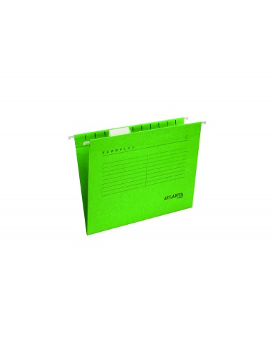 Carpeta colgante tarifold atlanta euroflex din a4 cartulina 100reciclada fsc color verde caja de 25