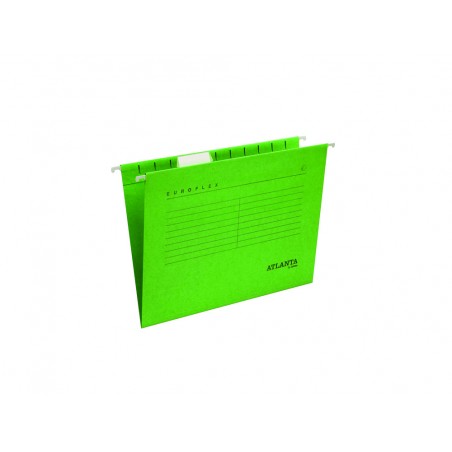 Carpeta colgante tarifold atlanta euroflex din a4 cartulina 100reciclada fsc color verde caja de 25