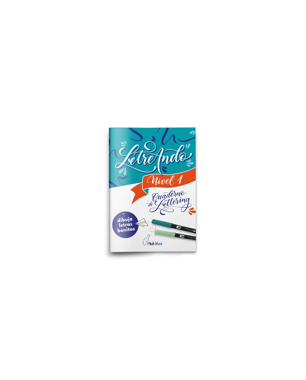 Cuaderno lettering minkblau letreando nivel 1 iniciacion