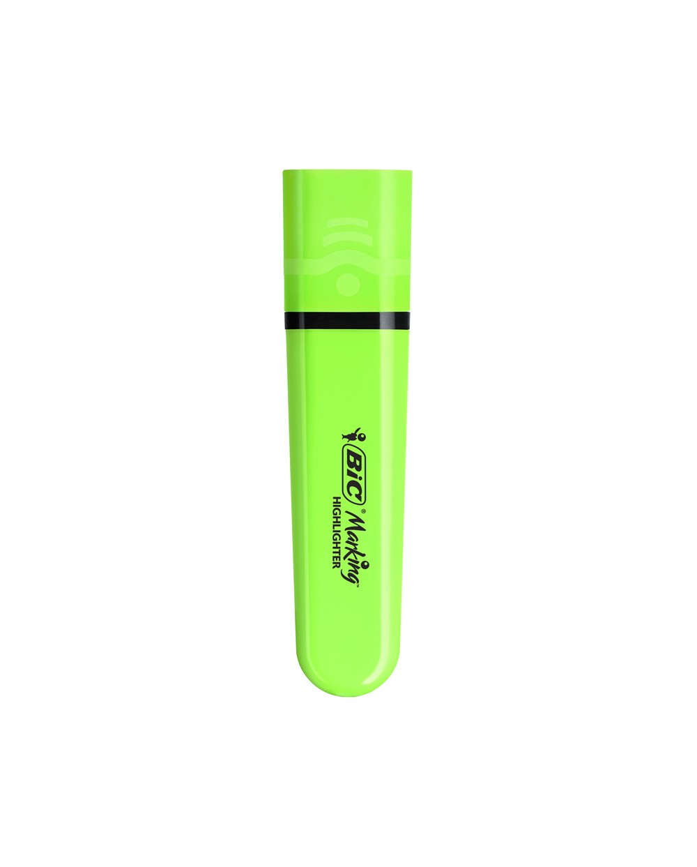 Rotulador bic flat fluorescente verde neon caja de 12 unidades