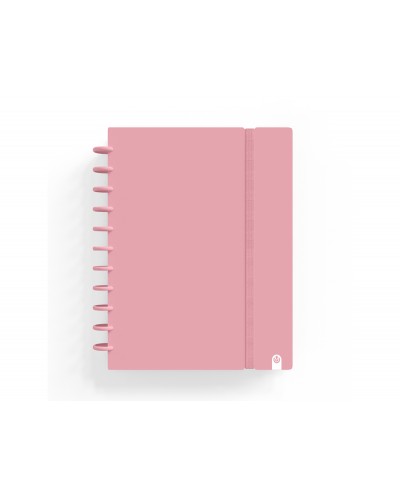 Cuaderno carchivo ingeniox foam a5 80h cuadricula rosa pastel