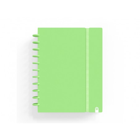 Cuaderno carchivo ingeniox foam a5 80h cuadricula verde pastel