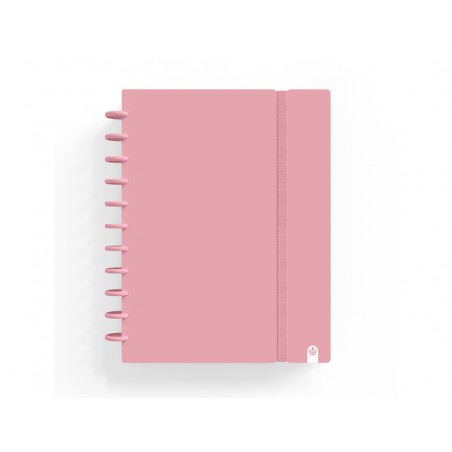 Cuaderno carchivo ingeniox foam a4 80h cuadricula rosa pastel