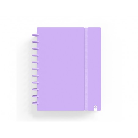 Cuaderno carchivo ingeniox foam a4 80h cuadricula malva pastel