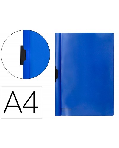 Carpeta beautone dossier pinza lateral 45302 polipropildin a4 azul 25 h pinza desliz pack de 10 retractilado