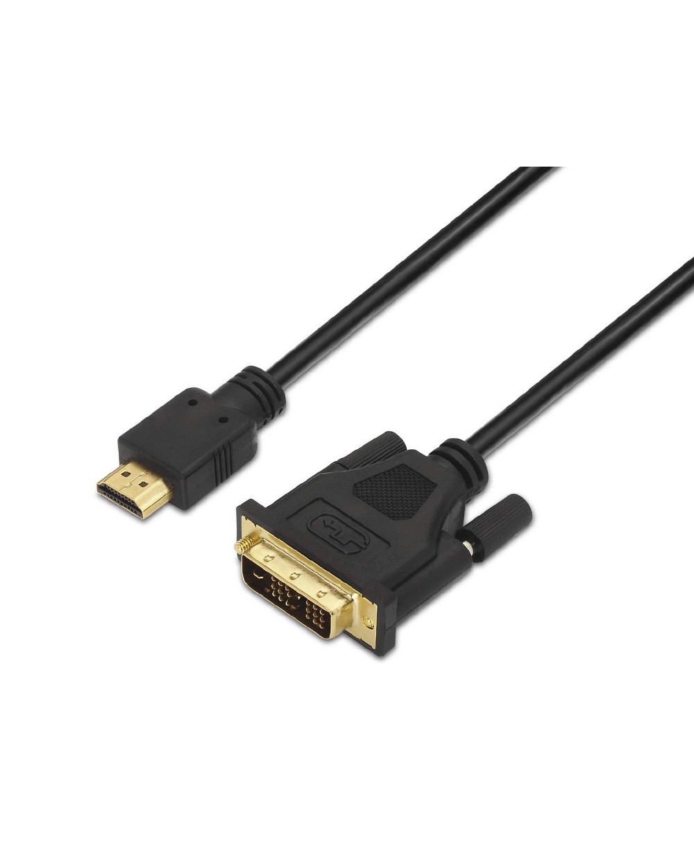 Cable aisens dvi a hdmi dvi181 m hdmi a m full hd color negro longitud 18 m