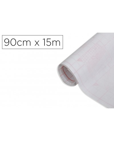 Rollo adhesivo d c fix transparente ancho 90 cm largo 15 mt