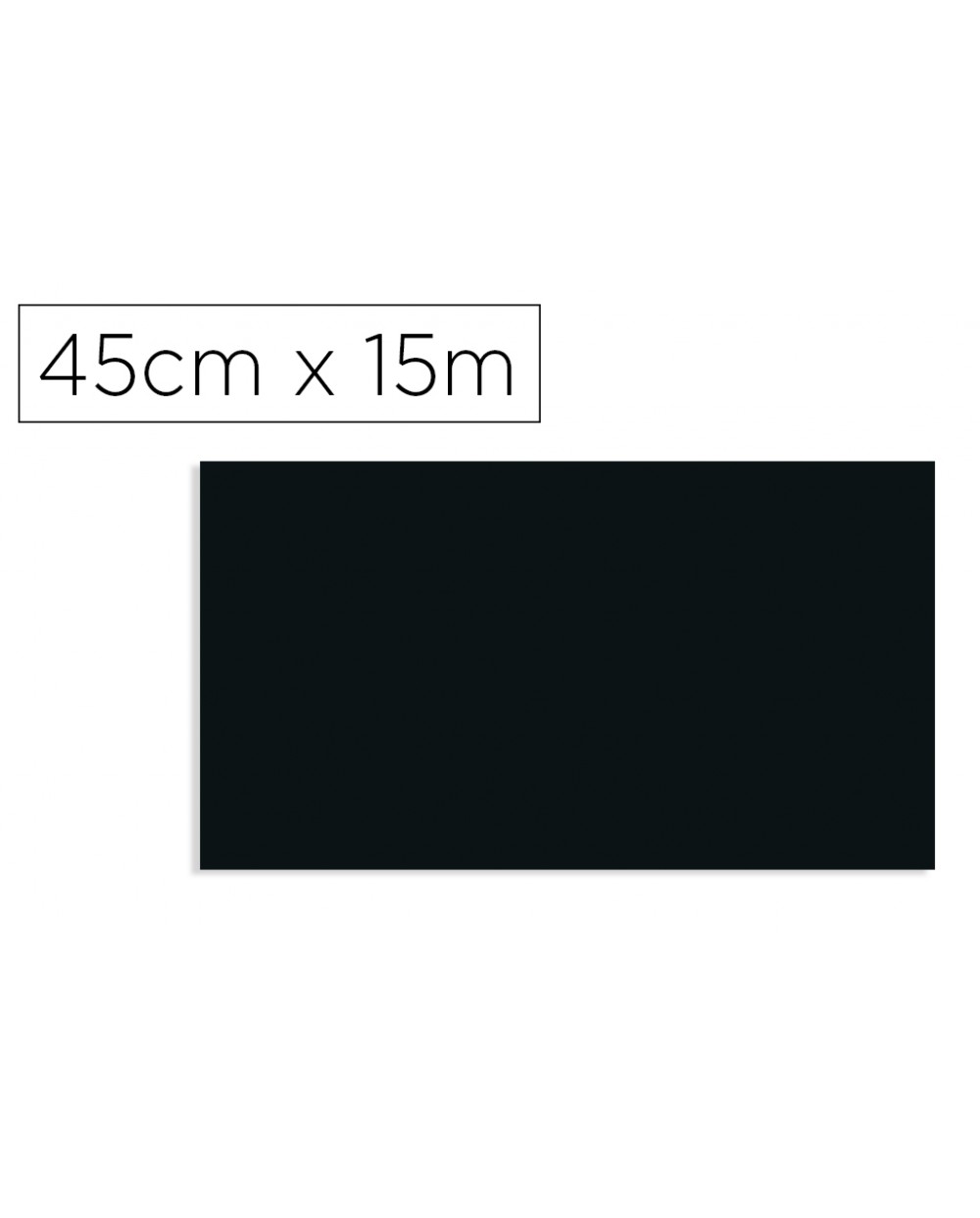 Rollo adhesivo d c fix negro ancho 45 cm largo 15 mt