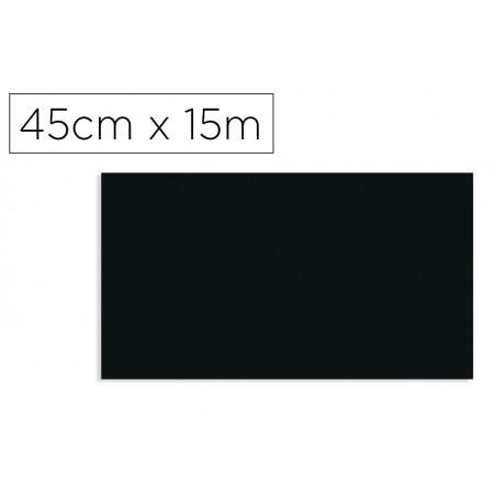 Rollo adhesivo d c fix negro ancho 45 cm largo 15 mt