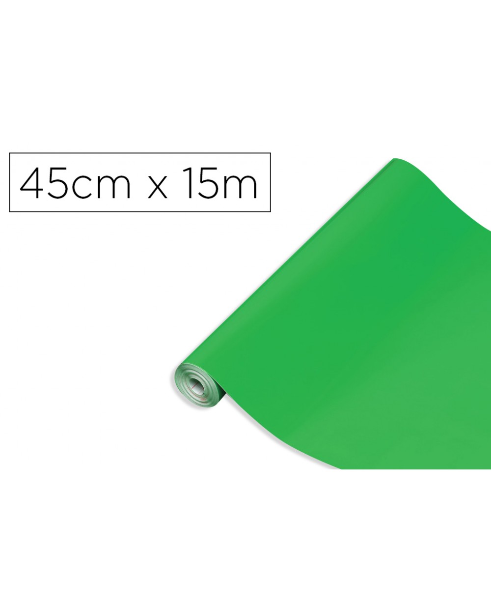 Rollo adhesivo d c fix verde ancho 45 cm largo 15 mt