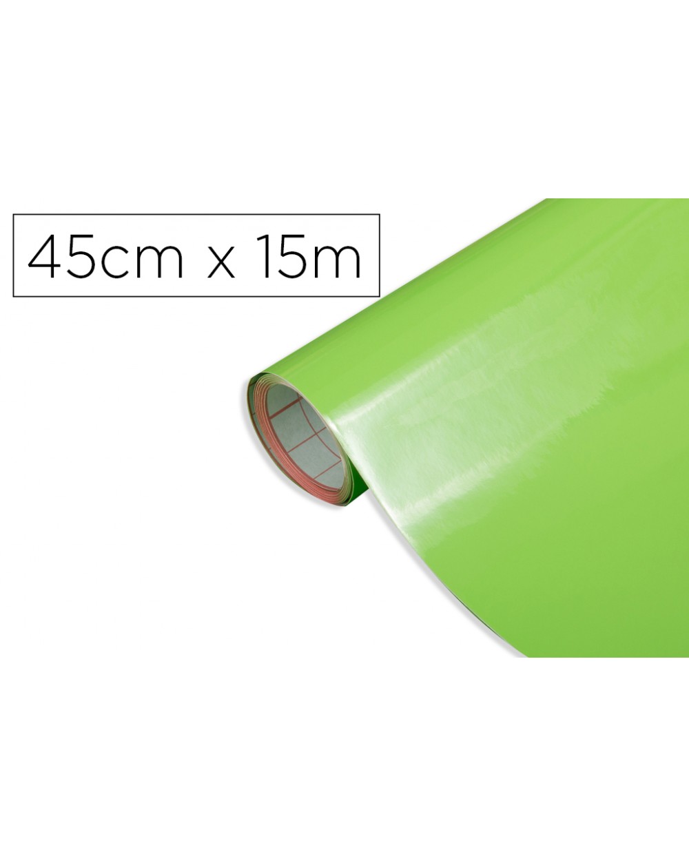 Rollo adhesivo d c fix verde manzana ancho 45 cm largo 15 mt