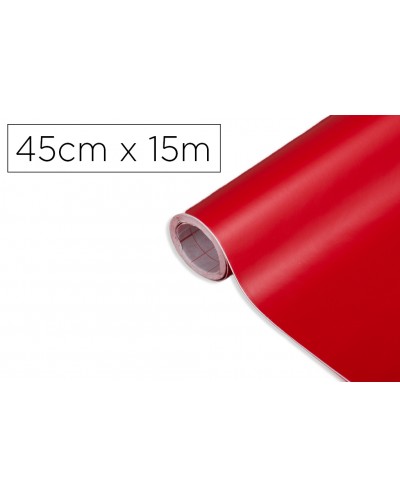 Rollo adhesivo d c fix rojo senales ancho 45 cm largo 15 mt