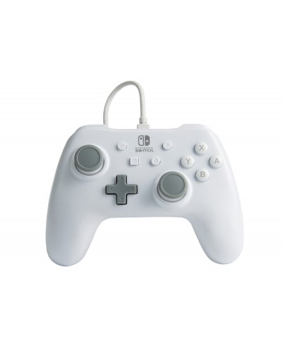 Mando power a con cable para nintendo switch blanco