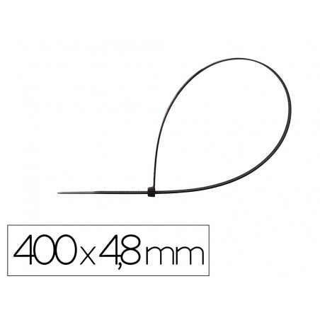 Brida q connect color negro 400x48 mm bolsa de 100 unidades