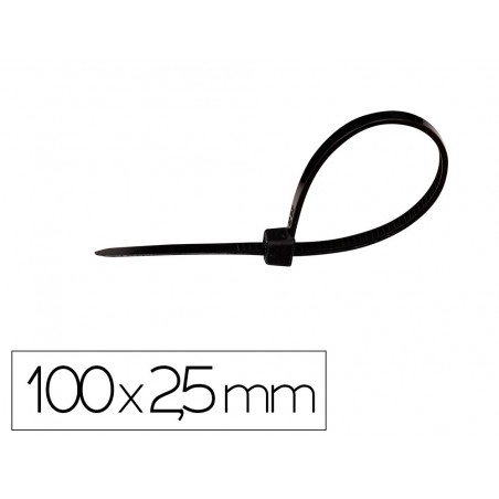 Brida q connect color negro 100x25 mm bolsa de 100 unidades