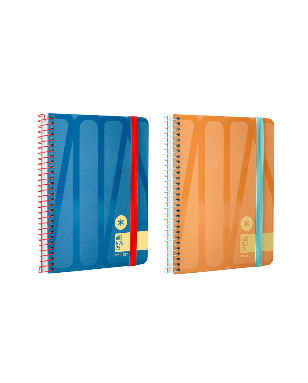 Agenda espiral antartik bold a6 2025 semana vista 2 disenos papel 60 g