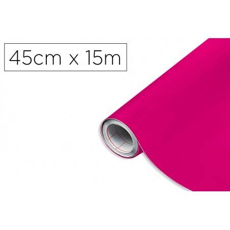 Rollo adhesivo d c fix magenta ancho 45 cm largo 15 mt