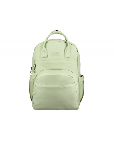 Mochila antartik diseno casual con asa multibolsillo color verde matcha 410x120x290 mm