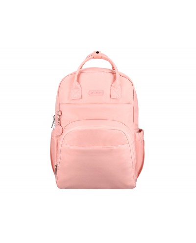 Mochila antartik diseno casual con asa multibolsillo color rosa 410x120x290 mm