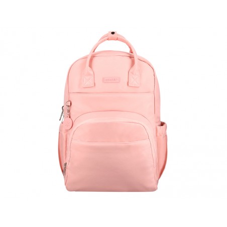 Mochila antartik diseno casual con asa multibolsillo color rosa 410x120x290 mm