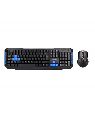 Set teclado y raton q connect inalambrico compatible windows color negro