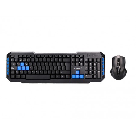 Set teclado y raton q connect inalambrico compatible windows color negro