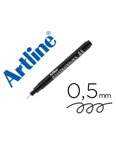 Rotulador artline calibrado micrometrico negro illustration pen ek 285iln punta poliacetal 05mm