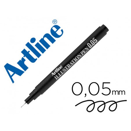 Rotulador artline calibrado micrometrico negro illustration pen ek 2805iln punta poliacetal 005mm